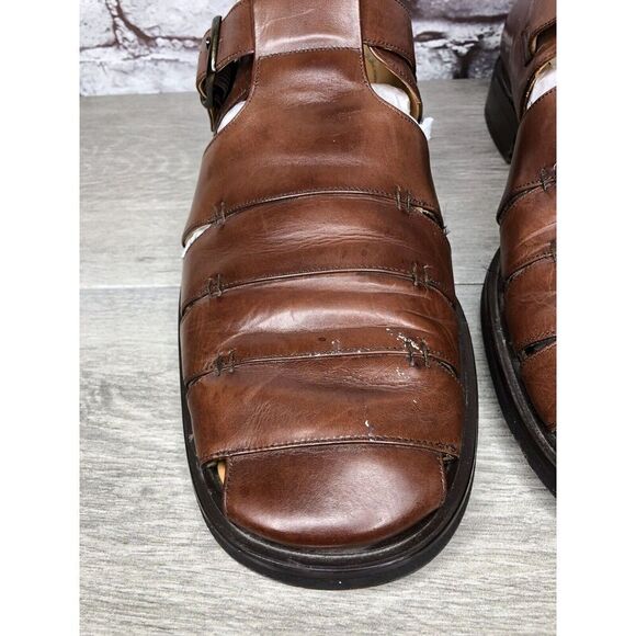 Mezlan Diablo Brown Leather Fisherman Strap Casual Sandals Men’s Sz 11M US/44EU main image 6